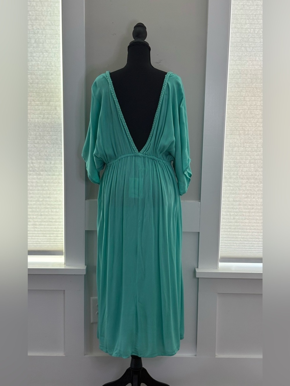 Raviya Braid-Trim V-Neck Cover-Up Dress - Picture 3 of 8